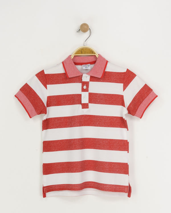 Picture of YF553 BOYS HIGH QUALITY COTTON STRIPED POLOSHIRT